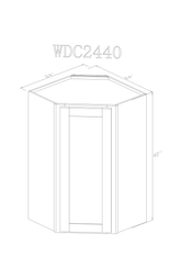 Wall 24" - Ethan Green 24  Inch Wall Corner Cabinet - ZCBuildingSupply